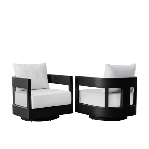 Everlee Swivel Metal Outdoor Lounge Chair & Reviews Birch Lane